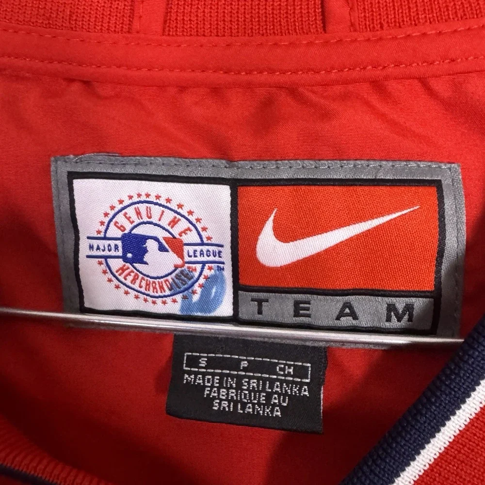 St. Louis Cardinals Jacket Mens S Vintage Nike Team Pullover Center Swoosh Y2K